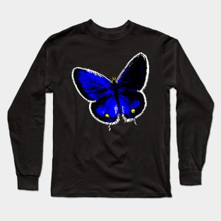 Pixel Butterfly 8 Bit Long Sleeve T-Shirt